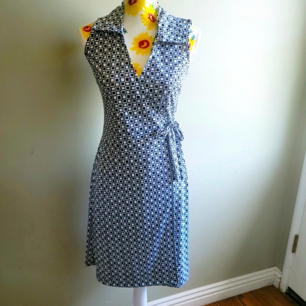 Vintage La Belle sleeveless wrap dress